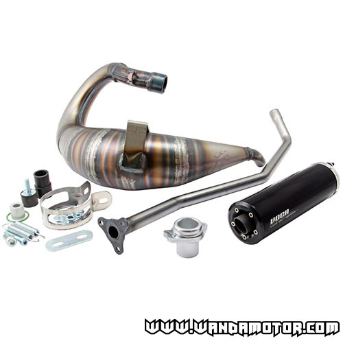 Exhaust system Voca Cross Rookie 50/70cc Derbi Senda black